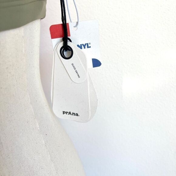 PrAna Tulum Swim Top Colorblock Halter Crisscross Back NWT Size L - Picture 6 of 12